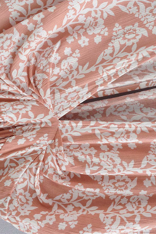 Print High-Slit Maxi Dress