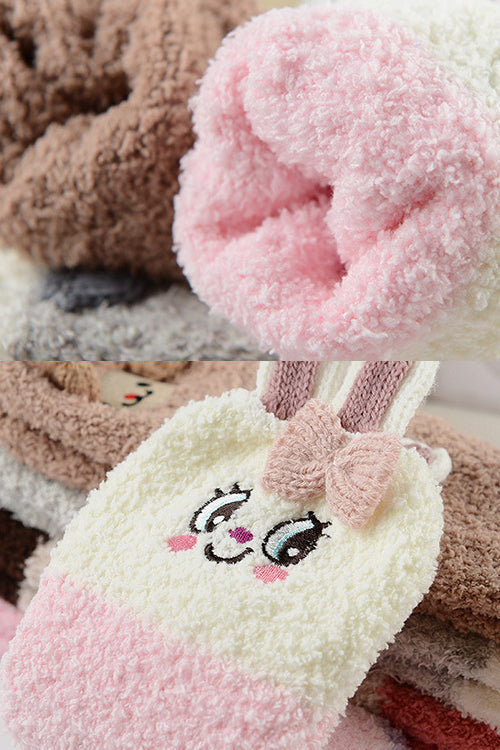 Animals Coral Velvet Socks