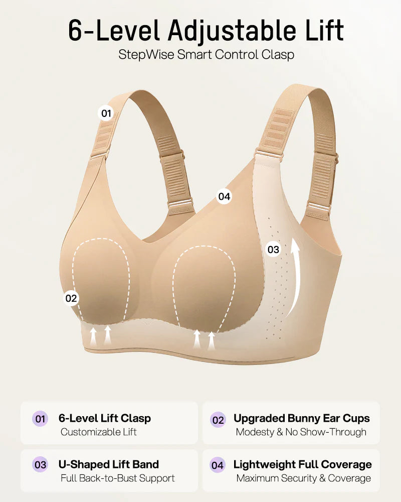 V Neck Wireless Seamless Comfort Bra
