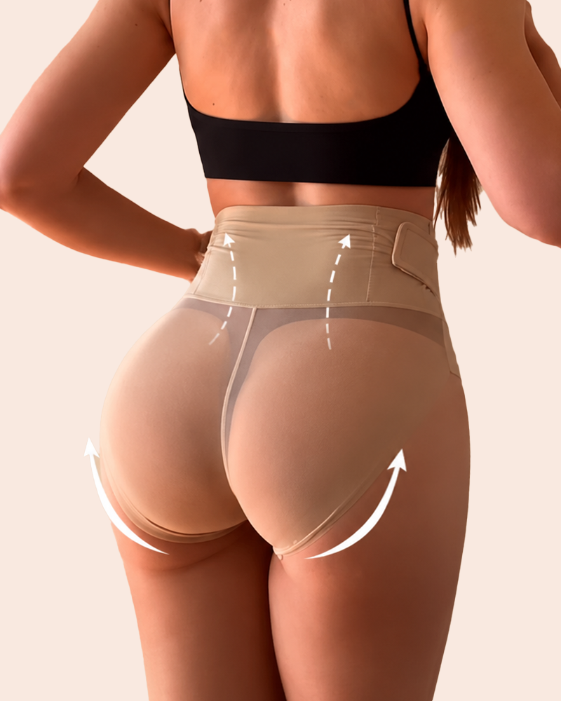 Breathable Mesh Panel Tummy Control Butt-Lifting Shapewear