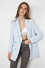 Nella Light Steel Longline Blazer