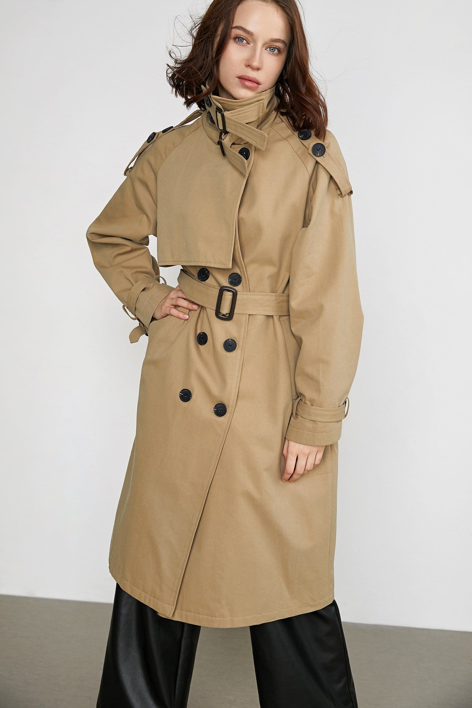 Sydel Wheat Belt Trench Coat