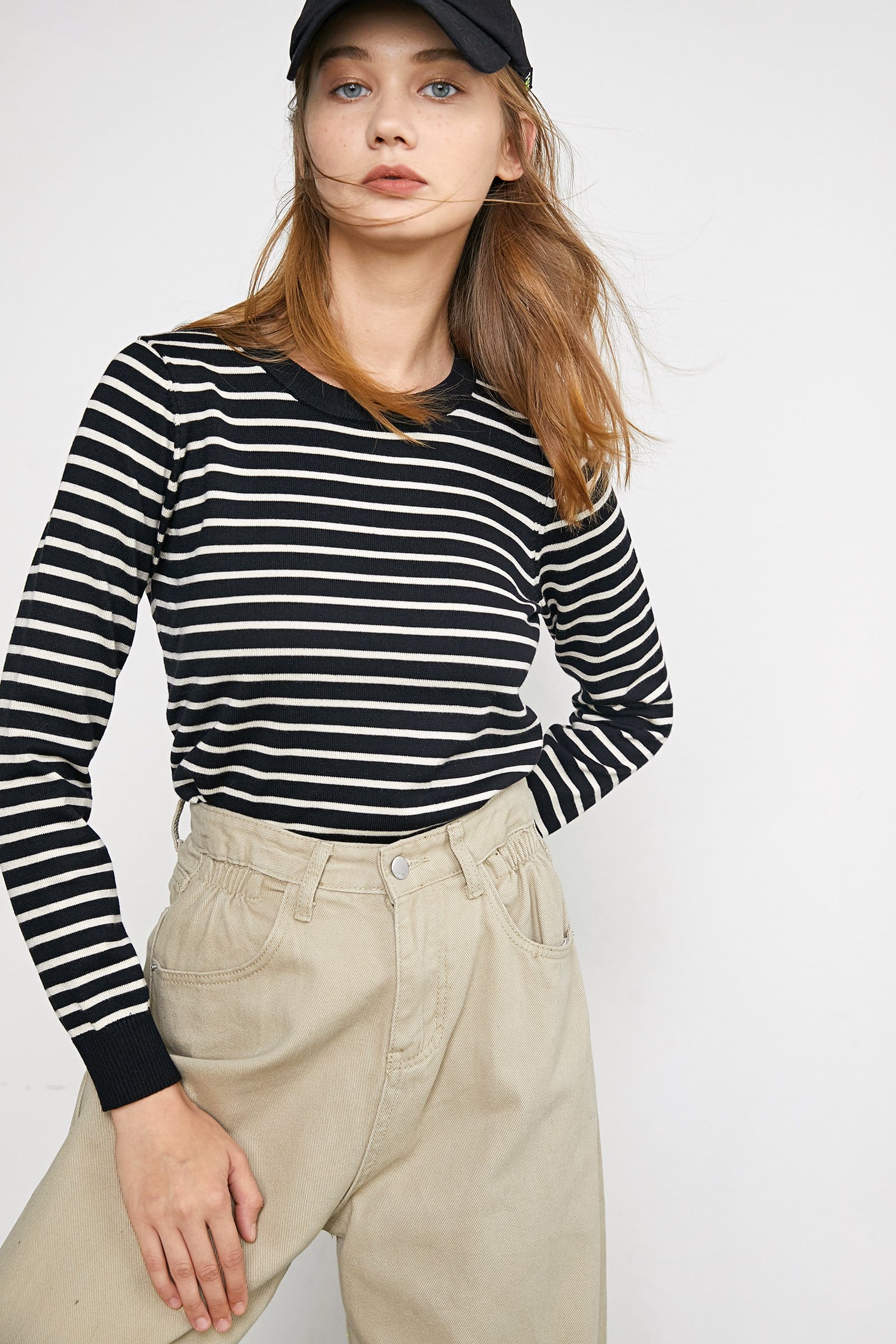 Virgil Black Striped  Sweater