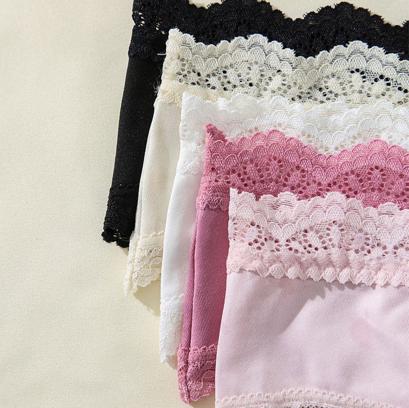 Lace Comfortable Pure Cotton Crotch Plus Size Breathable Panties
