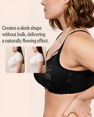Women's Floral Lace Mesh Underwire Comfort Bra