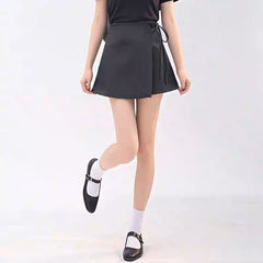 Wrap Mini Skirt with Tie Detail