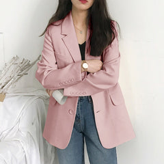 Milky White Korean Version of Casual Versatile High-end Thin Suit