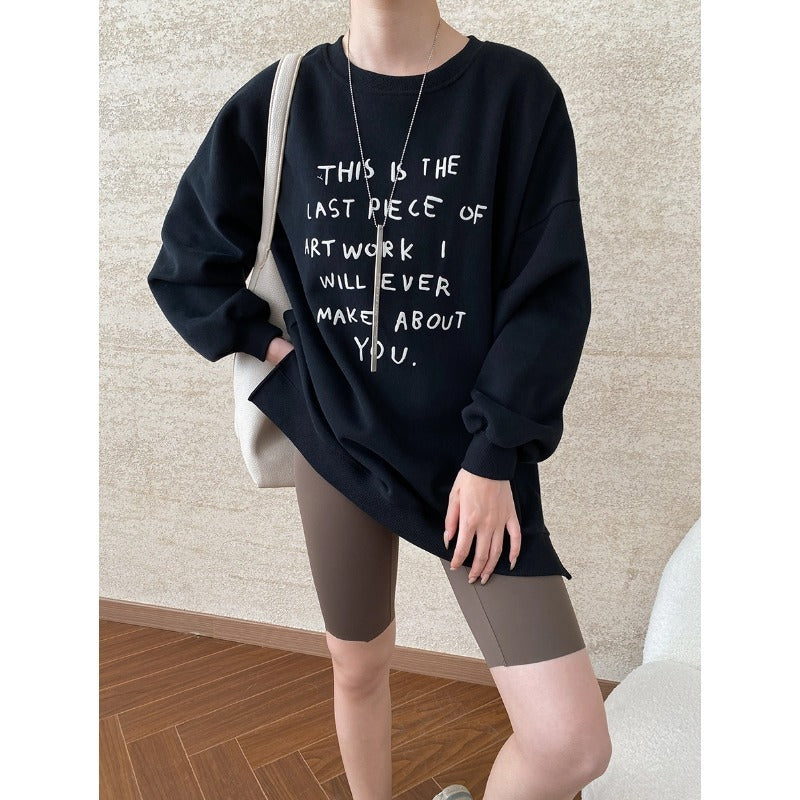 Fake Two-piece Thermal Fleece Hooded Sweater