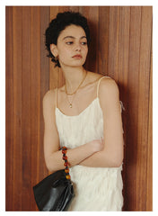 Gentle temperament, loose and thin, French slip dress