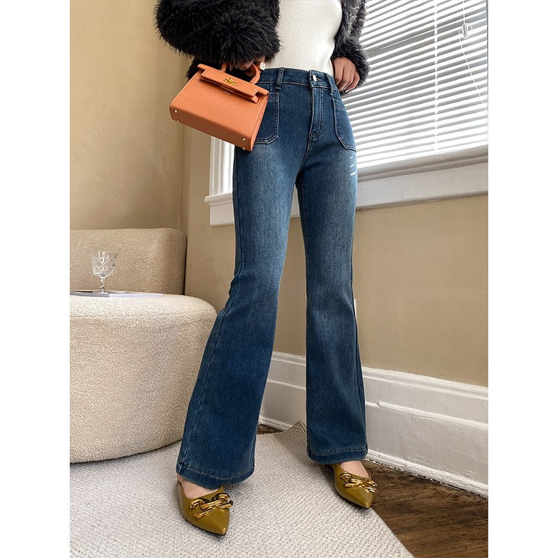 Modern Pocket Micro-Flared Jeans