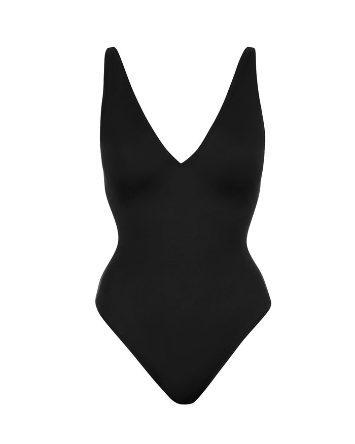 Women's Deep V Leopard Print Back Drawstring Waist Shaping One-Piece Swimsuit