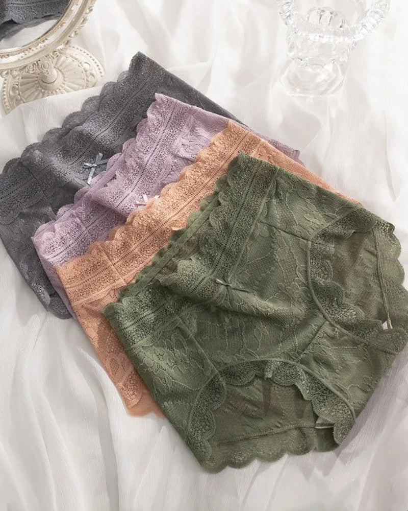 Women's Comfortable Lace Jacquard Seamless Breathable Panties