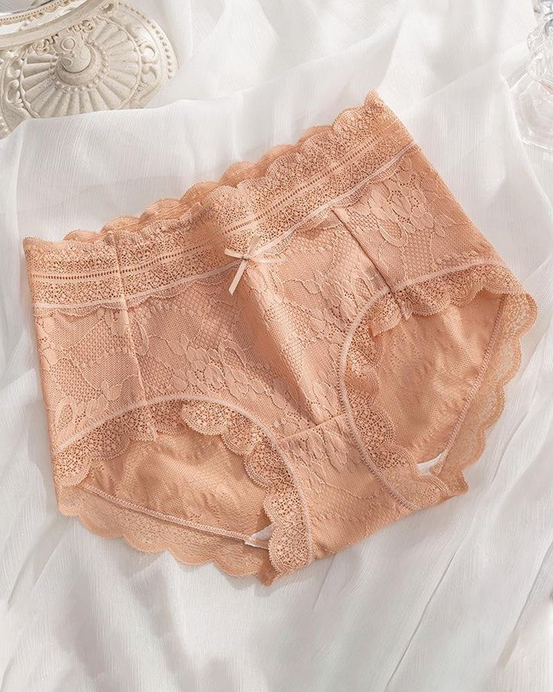 Women's Comfortable Lace Jacquard Seamless Breathable Panties
