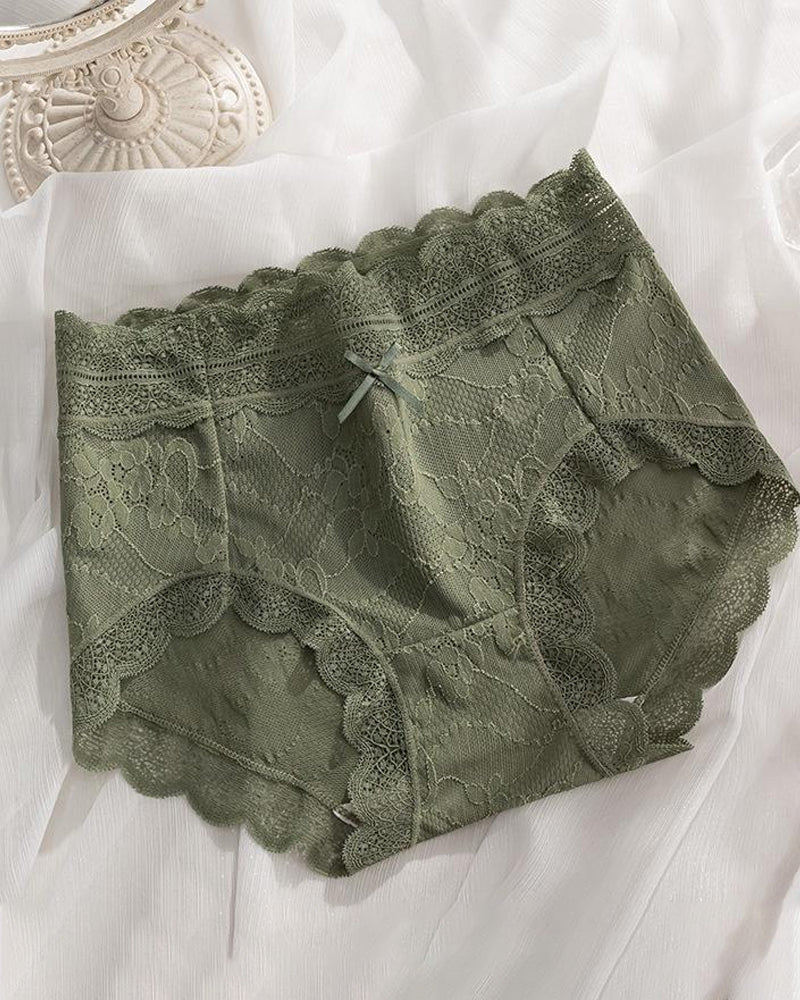 Women's Comfortable Lace Jacquard Seamless Breathable Panties