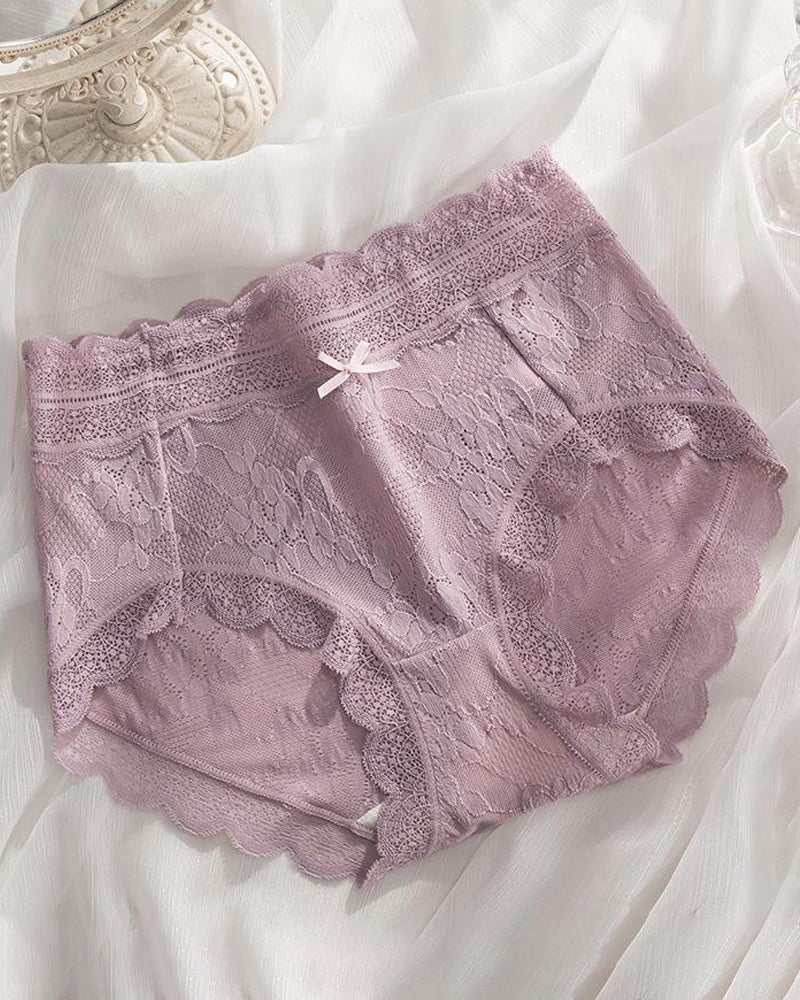 Women's Comfortable Lace Jacquard Seamless Breathable Panties