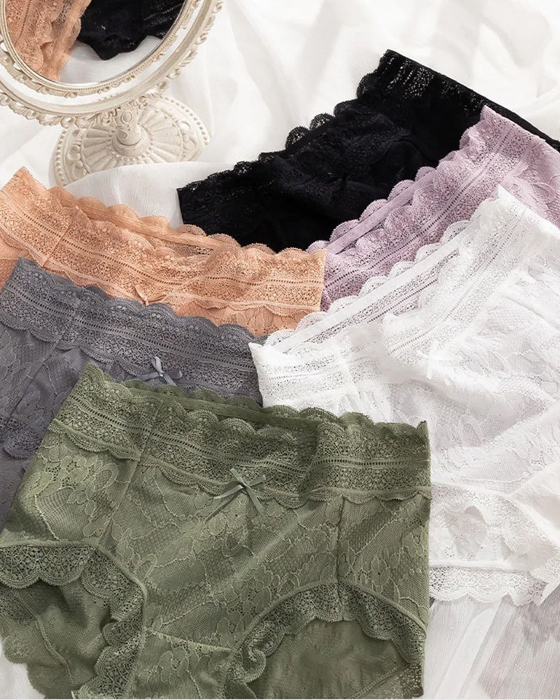 Women's Comfortable Lace Jacquard Seamless Breathable Panties