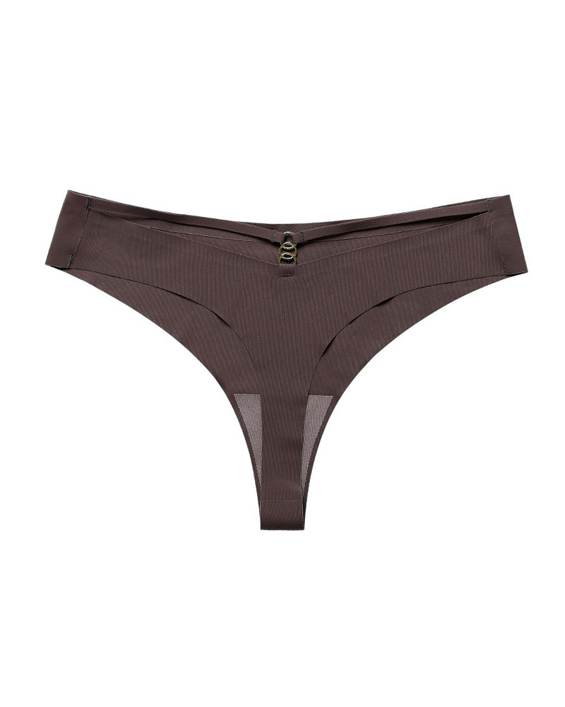 Women's Seamless Breathable Invisible Hollow Thong