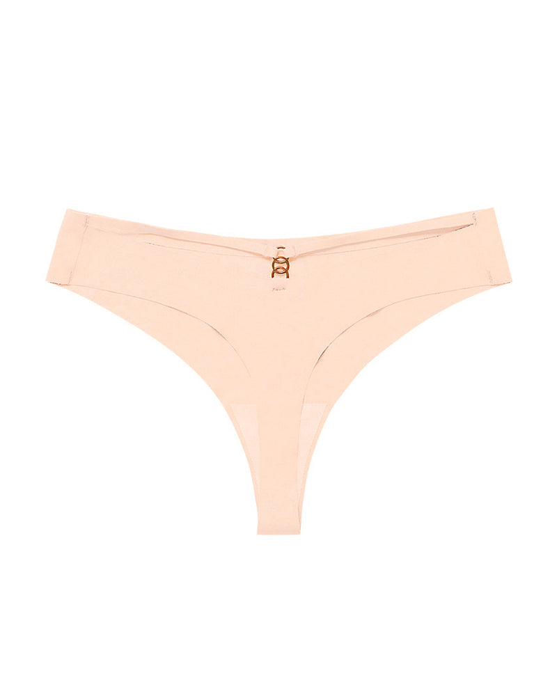 Women's Seamless Breathable Invisible Hollow Thong