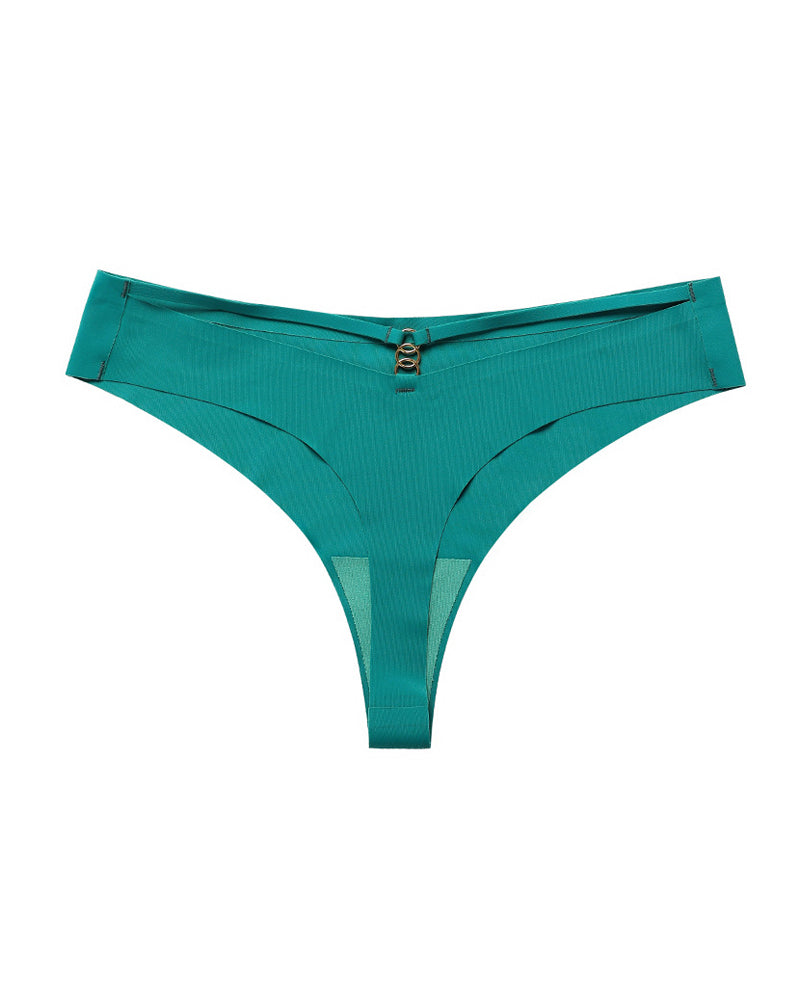 Women's Seamless Breathable Invisible Hollow Thong