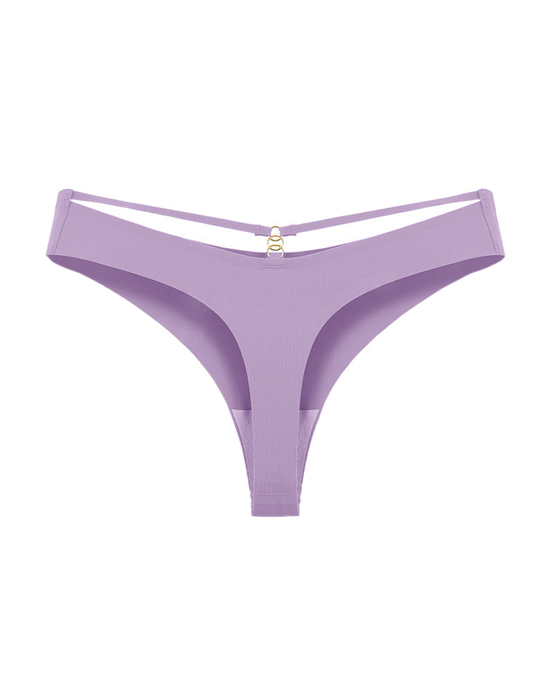Women's Seamless Breathable Invisible Hollow Thong
