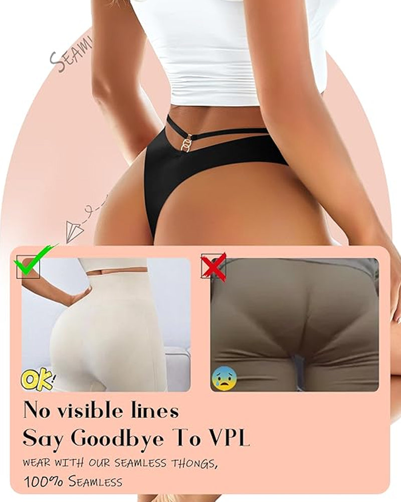Women's Seamless Breathable Invisible Hollow Thong