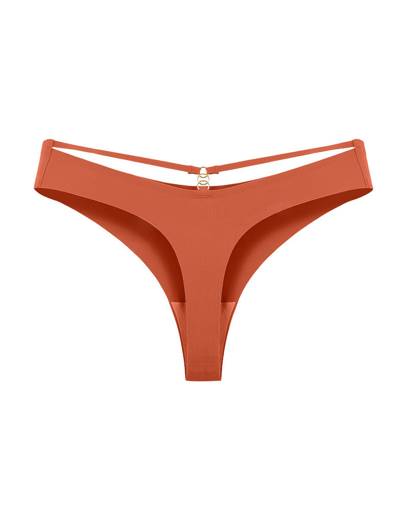 Women's Seamless Breathable Invisible Hollow Thong
