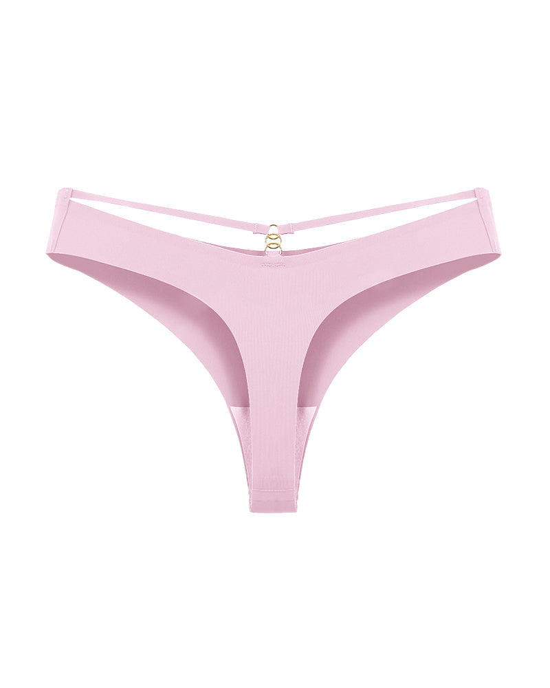 Women's Seamless Breathable Invisible Hollow Thong