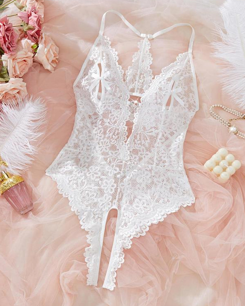 Women's Lace Bodysuit Pajamas