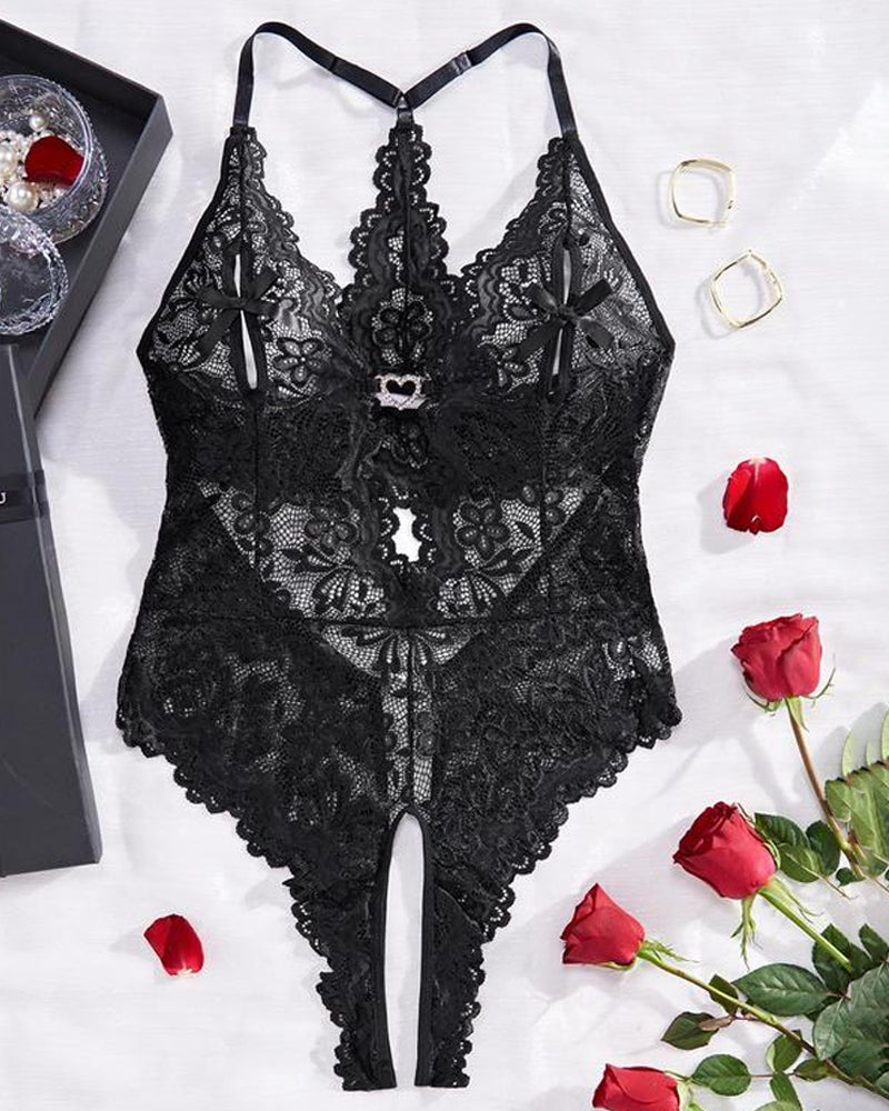 Women's Lace Bodysuit Pajamas