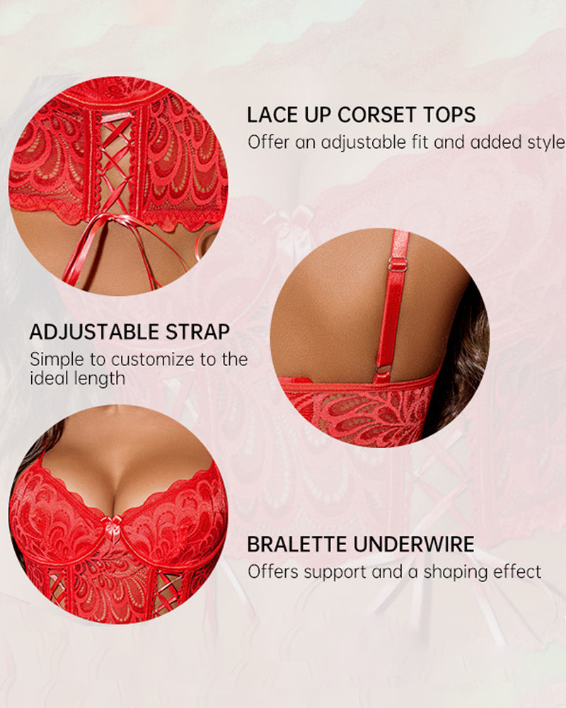 Women's Lace Bra Bodycon Top