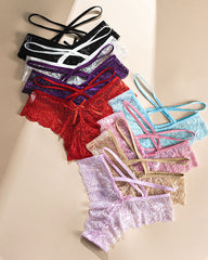 Jacquard Lace Low Rise Briefs