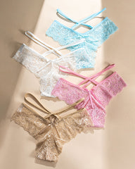 Jacquard Lace Low Rise Briefs