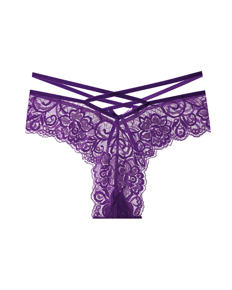 Jacquard Lace Low Rise Briefs