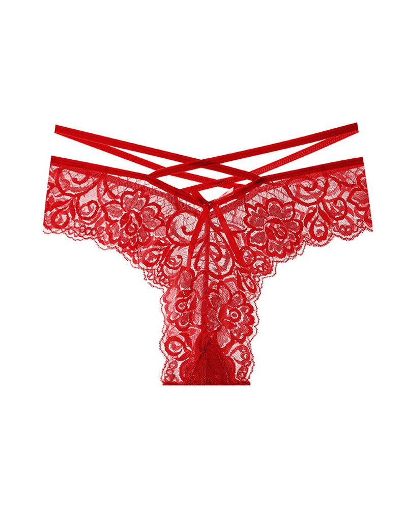 Jacquard Lace Low Rise Briefs