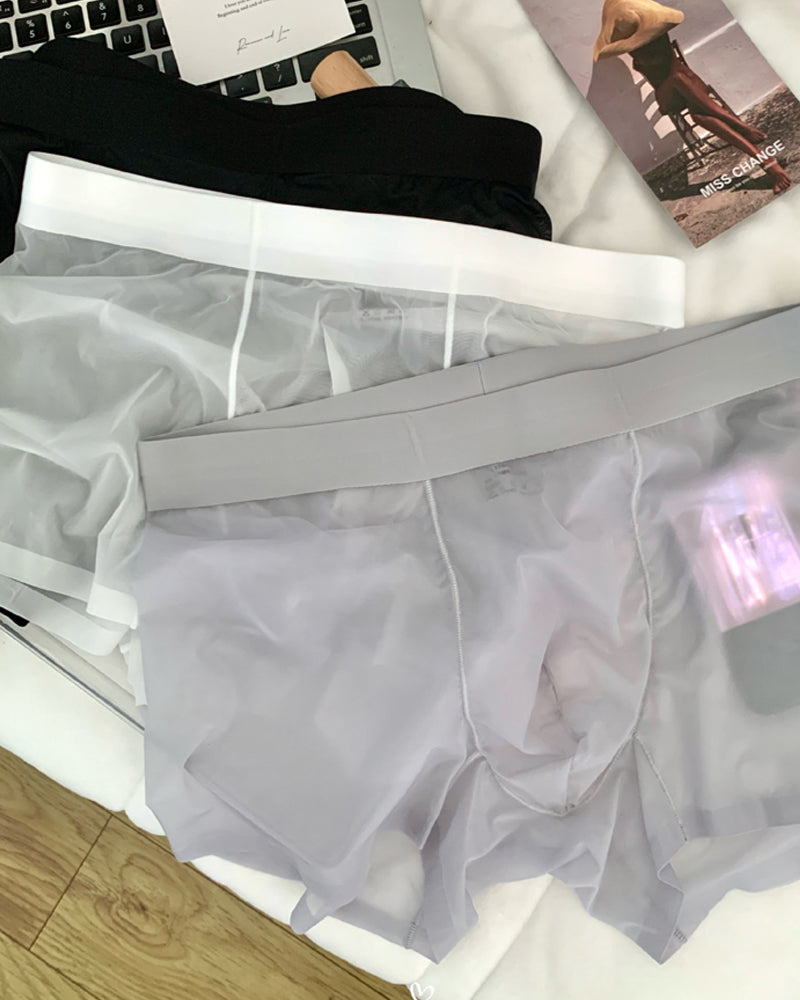 Men's Ice Silk Comfortable Thin Seamless Breathable Underwear