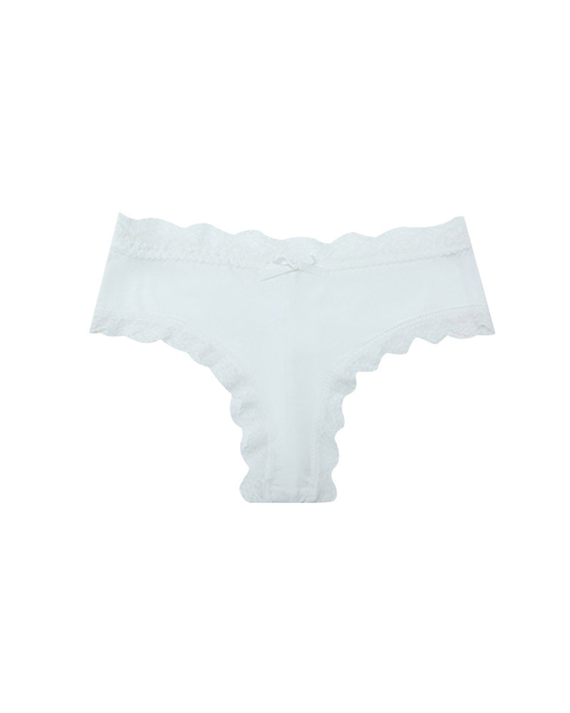 Women's Comfortable High Elastic Pure Cotton Crotch Lace Breathable Panties