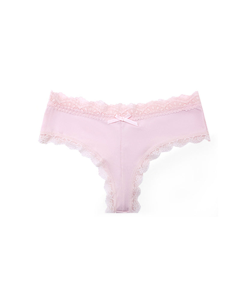 Women's Comfortable High Elastic Pure Cotton Crotch Lace Breathable Panties