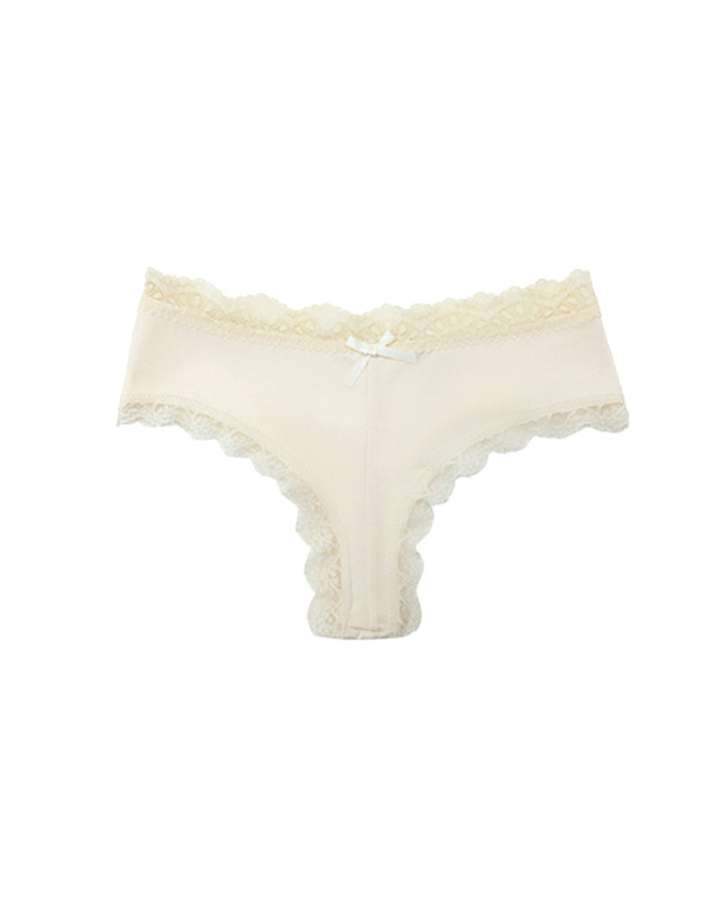 Women's Comfortable High Elastic Pure Cotton Crotch Lace Breathable Panties