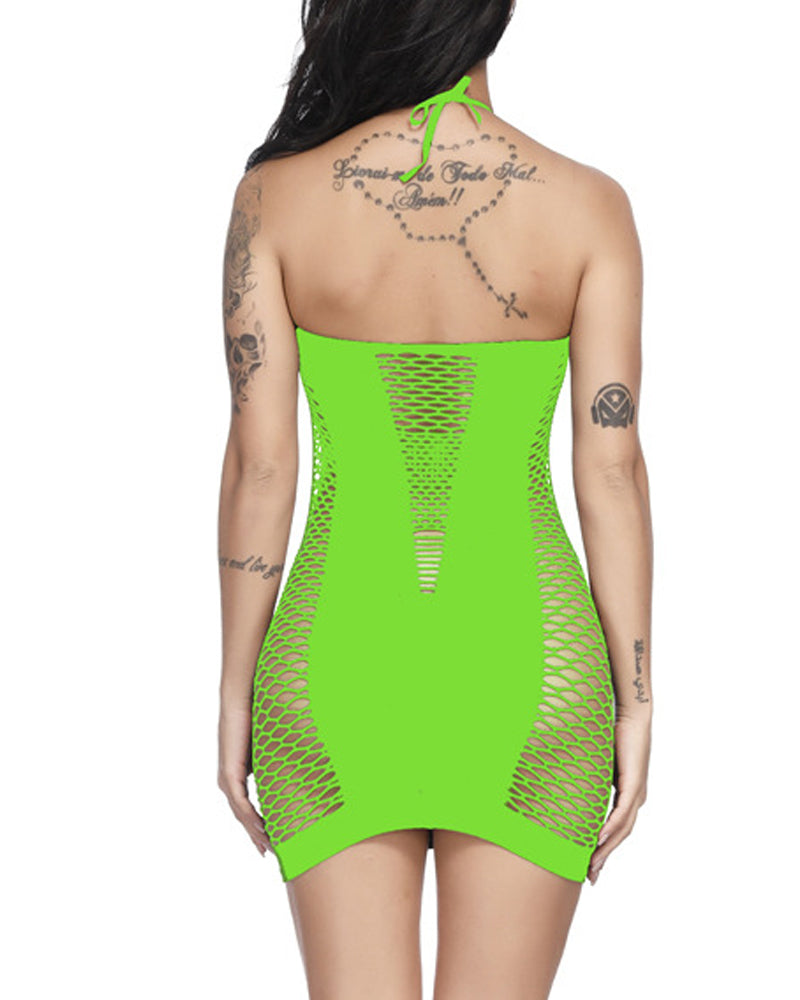Hollow Sling Hip-Wrapped Nightdress