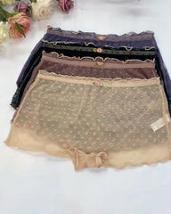 Multipack Women's Heart Lace Flower Decoration High Elastic Underwear