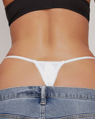 Lace Flower Stretch Thong