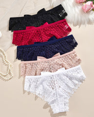 Bow Lace Breathable Hollow Comfortable Panties
