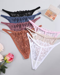Low-Rise Breathable Lace Seamless String T-Back