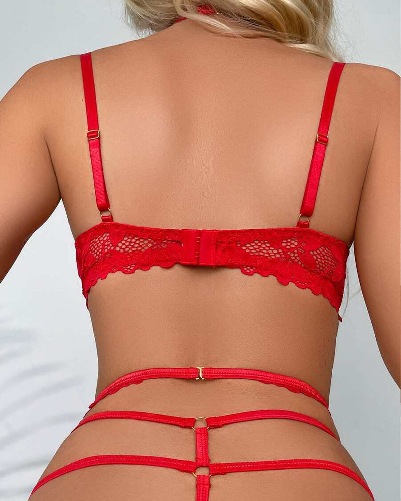 See-through Lace Lingerie Set