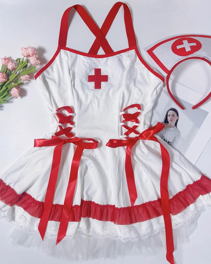 Halloween Cosplay Nurse Uniform Lingerie Set