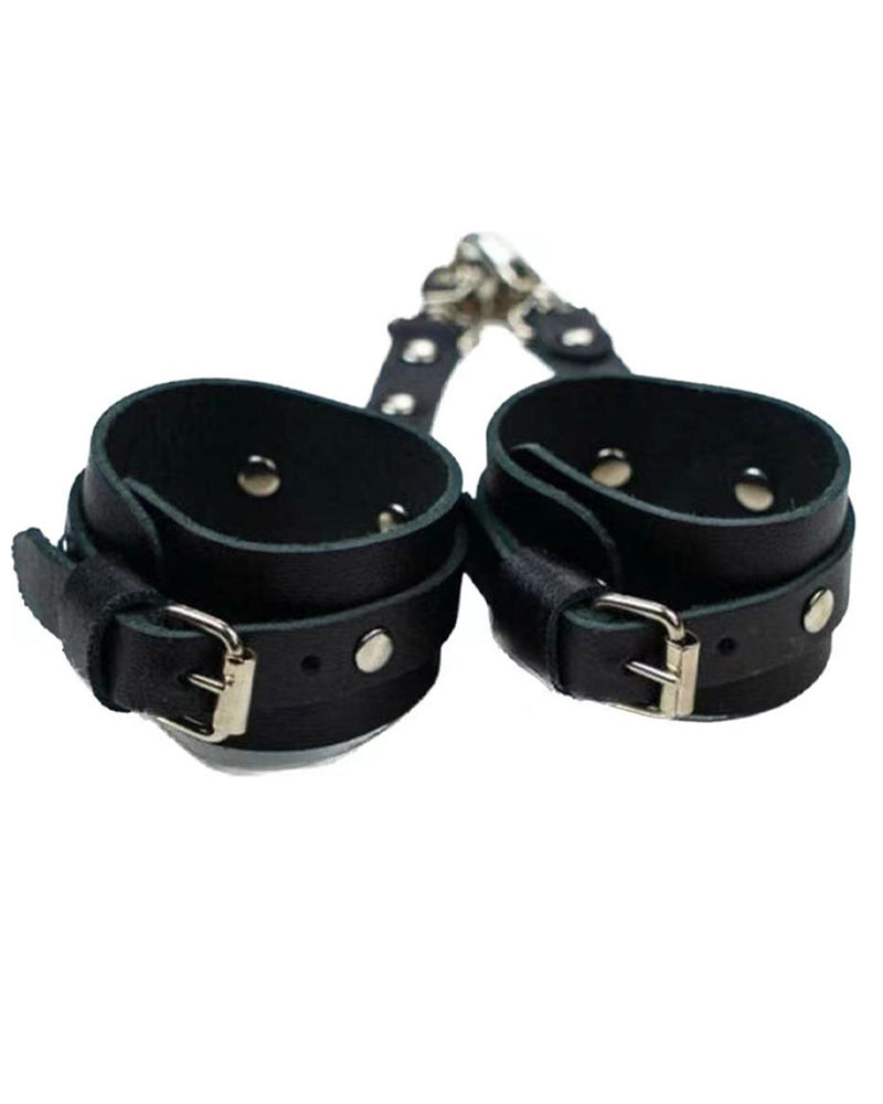 Bowknot Hip PU Bondage Handcuffs Sex Toys