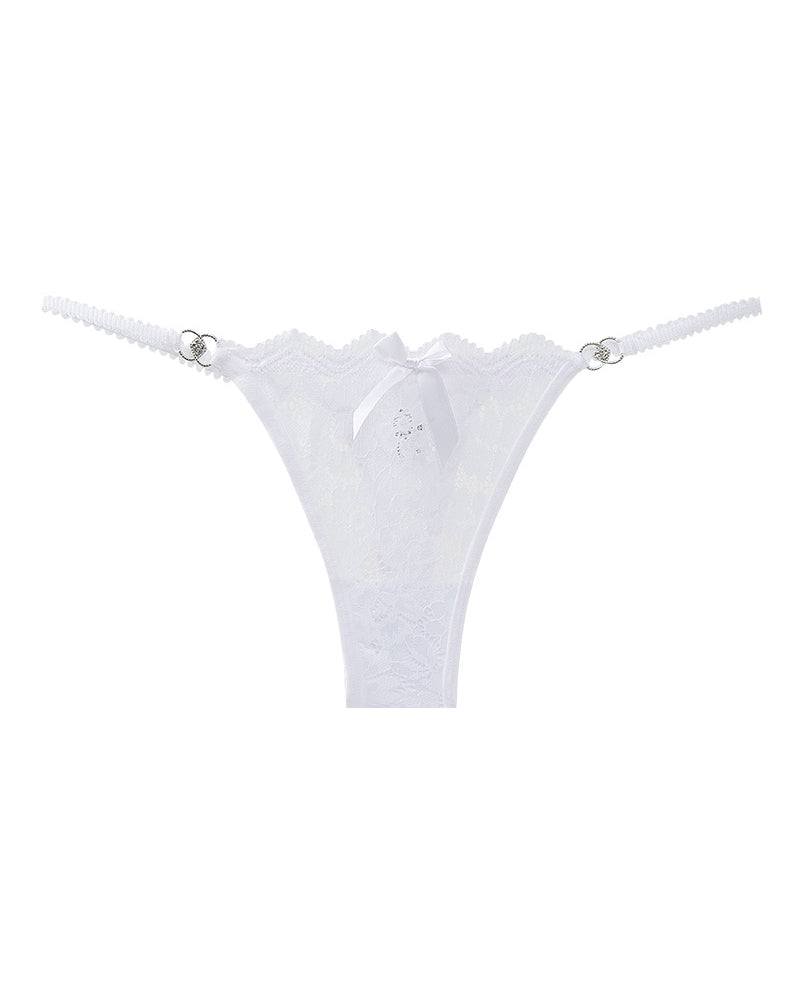 Women's Floral Lace Translucent Thong