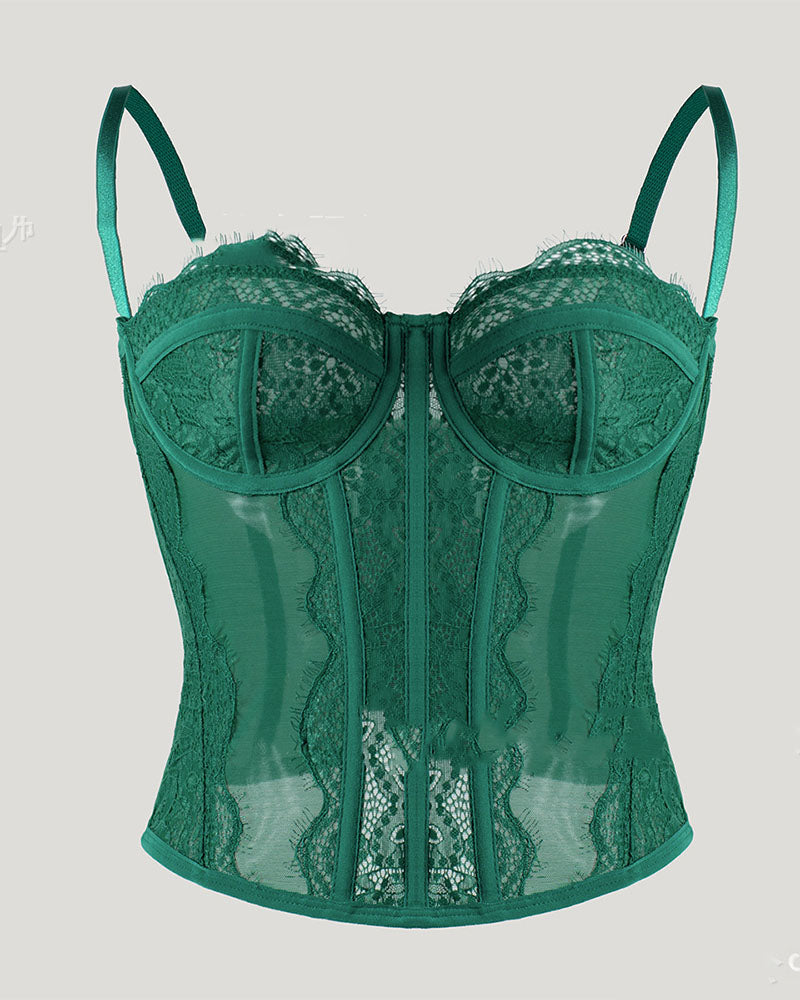 Vest Camisole Push-up Corset Slim-fit Strapless Lace Outer Wear Underwear