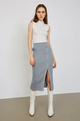 Taryn White High Collar Sleeveless Tank Top