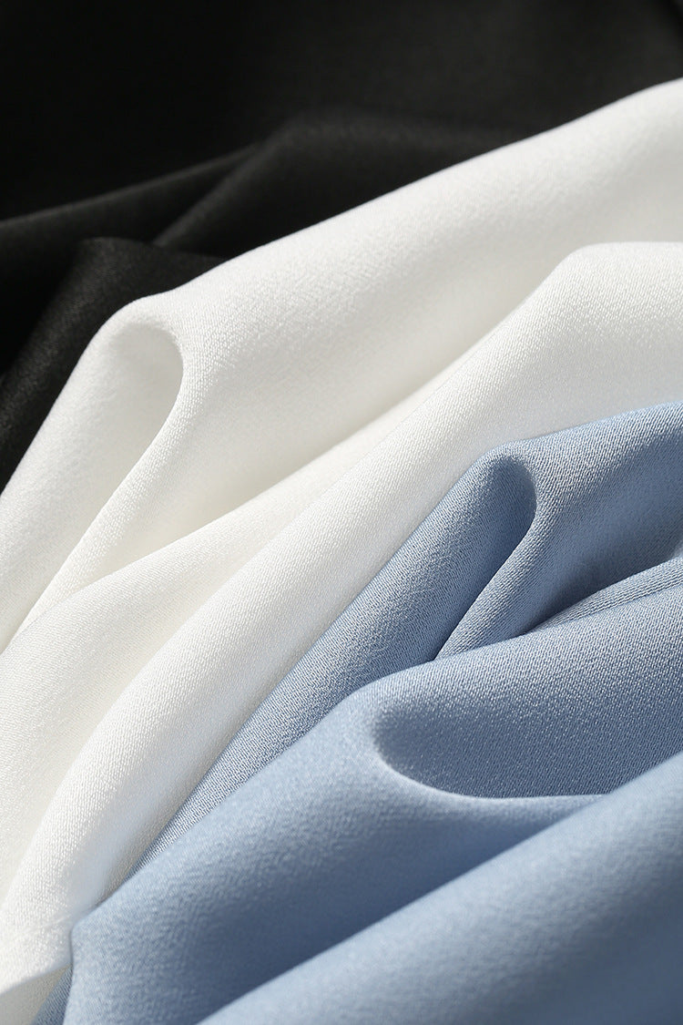 Eleni Cornflower White Tie Shirt